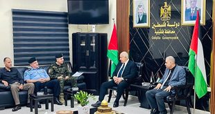 وزير الداخلية يجري زيارة ميدانية لمحافظة قلقيلية ويعقد لقاءات مع مدراء المؤسسات الأمنية والمدنية