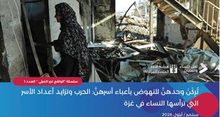 شؤون المرأة: تزايد أعداد الأسر التي ترأسها النساء في غزة يتطلب استجابة متكاملة تراعي أدوارهن واحتياجاتهن