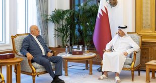 جبريل الرجوب يبحث مع رئيس الوزراء وزير الخارجية القطري تطورات الأوضاع الفلسطينية وتعزيز التعاون المشترك