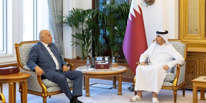 جبريل الرجوب يبحث مع رئيس الوزراء وزير الخارجية القطري تطورات الأوضاع الفلسطينية وتعزيز التعاون المشترك