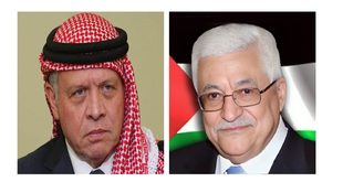 الرئيس محمود عباس يعزي الملك عبد الله الثاني بضحايا الاعتداء الإرهابي الذي استهدف كنيسة في الكرك