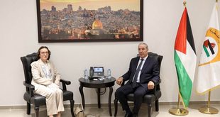حسين الشيخ يستقبل القنصل العام لمملكة بلجيكا لدى فلسطين ويبحث معها التطورات السياسية والأوضاع في الضفة وغزة