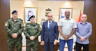 محافظ أريحا والأغوار د. حسين حمايل يستقبل قائد منطقة أريحا الجديد العقيد الركن عبد الحافظ الأطرش