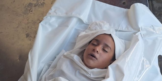 استشهاد الطفلة مسك حازم الدلو برصاص الاحتلال في مخيم المغازي وسط قطاع غزة
