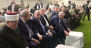 وفد فلسطيني برئاسة المفتي العام يؤدي واجب العزاء بضحايا الاعتداء الإرهابي على كنيسة حمود في الكرك