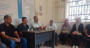 المكتب الحركي للعمال بغرب غزة يلتقي ممثلي النقابات العمالية بجبهة تحرير فلسطين