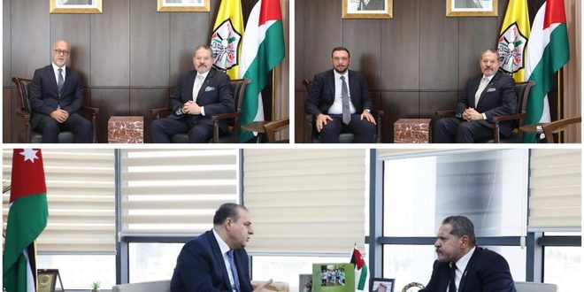 ياسر عباس يستقبل سفيري البرازيل وقبرص ويعزي السفير الأردني بضحايا الهجوم الإرهابي على كنيسة حمود