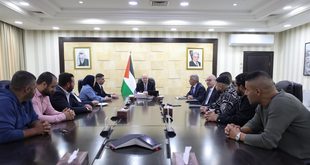 رئيس الوزراء يلتقي الاتحاد العام لطلبة فلسطين ويؤكد أهمية دعم الطلبة ومساندتهم