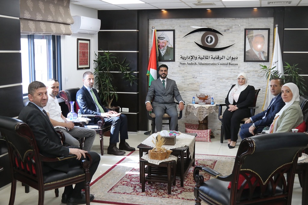 رئيس ديوان الرقابة السيدة أمل فرج تستقبل رئيس بلدية روابي المهندس إبراهيم الناطور