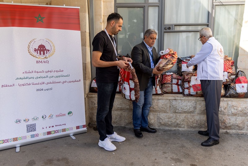 بيت مال القدس تنفذ المرحلة الثانية من حملة "شتاء دافئ" 2026 من مستشفى المطلع