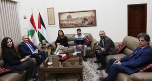 سفير فلسطين لدى لبنان محمد الاسعد يستقبل سفيرة الدنمارك