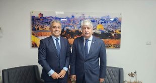 خلال لقائه السفير المصري ، د. مجدلاني : يثمن جهود مصر برعاية الحوار الوطني الفلسطيني ونتطلع لنتائج واقعية وملموسة