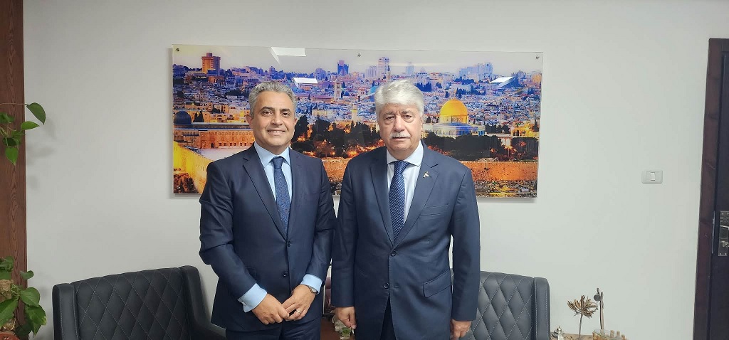 خلال لقائه السفير المصري ، د. مجدلاني : يثمن جهود مصر برعاية الحوار الوطني الفلسطيني ونتطلع لنتائج واقعية وملموسة