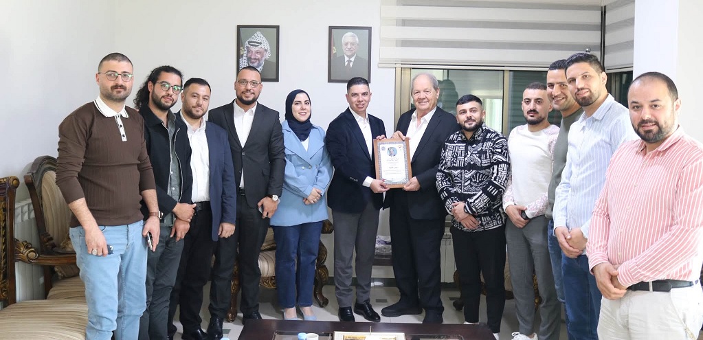 روحي فتوح يستقبل وفد الاتحاد العام لطلبة فلسطين